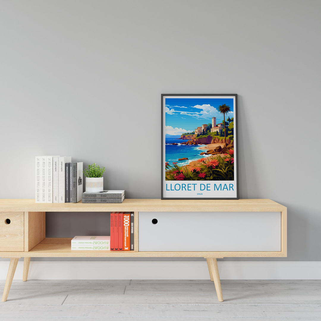 Lloret De Mar Travel Print Wall Art Lloret De Mar Wall Hanging Home Décor Lloret De Mar Gift Art Lovers Spain Art Lover Gift Lloret De Mar