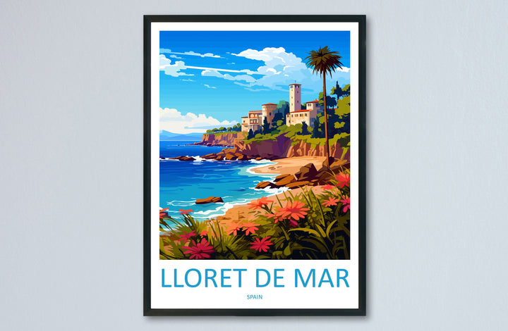 Lloret De Mar Travel Print Wall Art Lloret De Mar Wall Hanging Home Décor Lloret De Mar Gift Art Lovers Spain Art Lover Gift Lloret De Mar