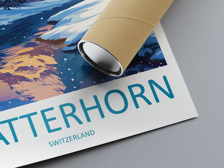 Matterhorn Travel Print Wall Art Matterhorn Wall Hanging Home Décor Matterhorn Gift Art Lovers Switzerland Art Lover Gift Matterhorn Travel