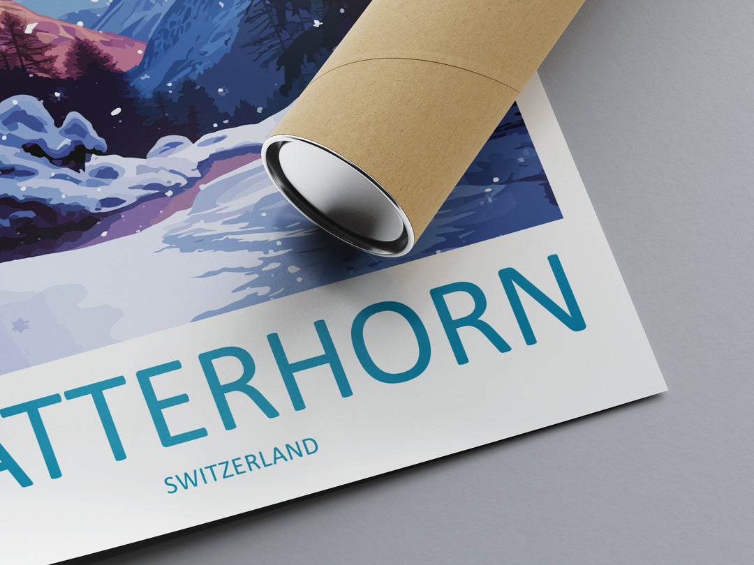 Matterhorn Travel Print Wall Art Matterhorn Wall Hanging Home Décor Matterhorn Gift Art Lovers Switzerland Art Lover Gift Matterhorn Travel