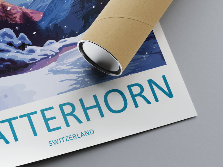 Matterhorn Travel Print Wall Art Matterhorn Wall Hanging Home Décor Matterhorn Gift Art Lovers Switzerland Art Lover Gift Matterhorn Travel