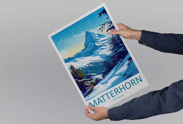Matterhorn Travel Print Wall Art Matterhorn Wall Hanging Home Décor Matterhorn Gift Art Lovers Switzerland Art Lover Gift Matterhorn Travel