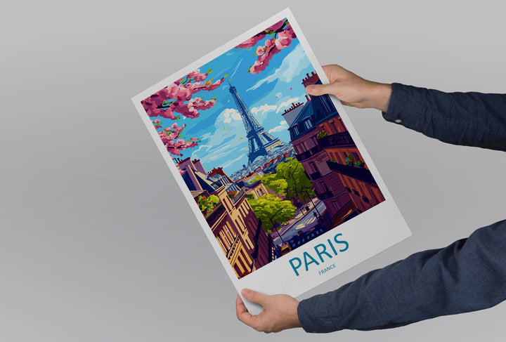 Paris Travel Print Wall Art Paris Wall Hanging Home Décor Paris Gift Art Lovers France Art Lover Gift Paris Print France Wall Art Décor