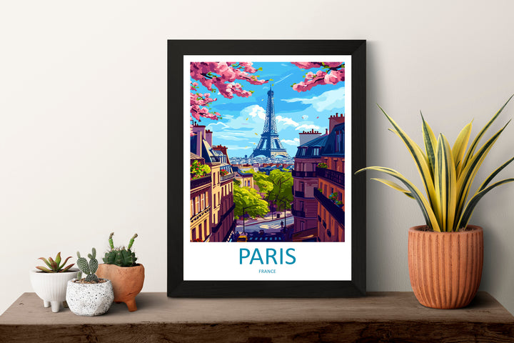 Paris Travel Print Wall Art Paris Wall Hanging Home Décor Paris Gift Art Lovers France Art Lover Gift Paris Print France Wall Art Décor