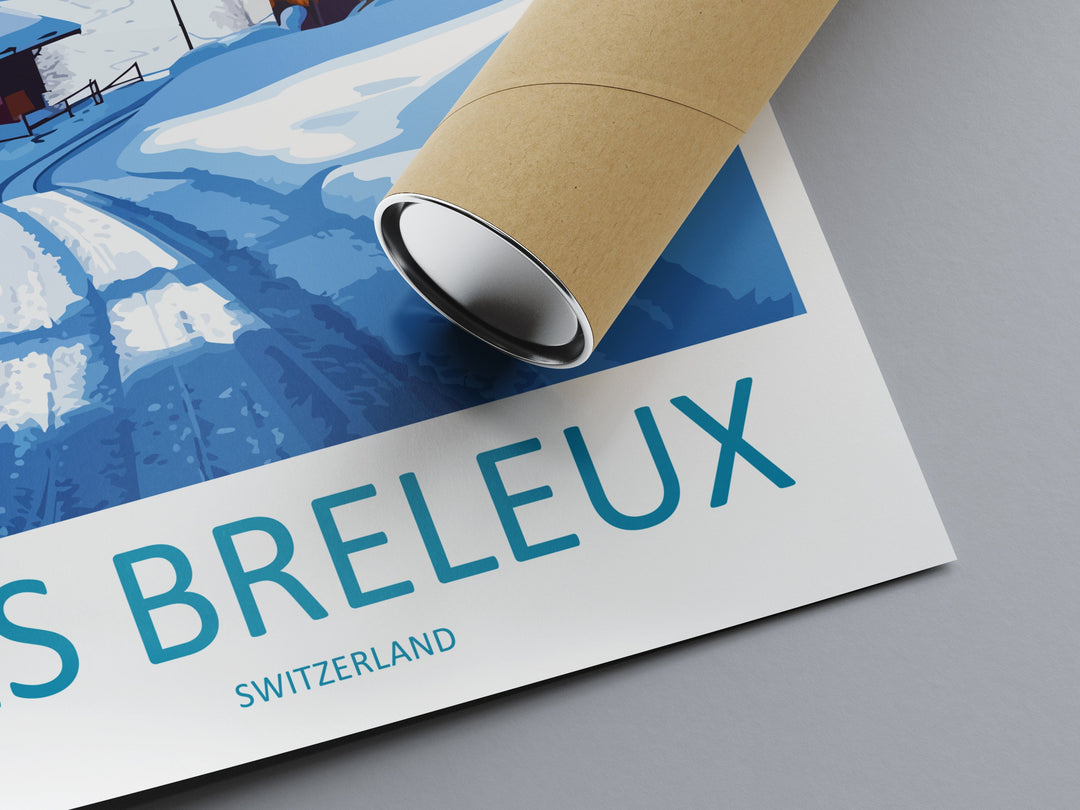 Les Breleux Travel Print Wall Art Les Breleux Wall Hanging Home Décor Les Breleux Gift Art Lovers Switzerland Art Lover Gift Les Breleux