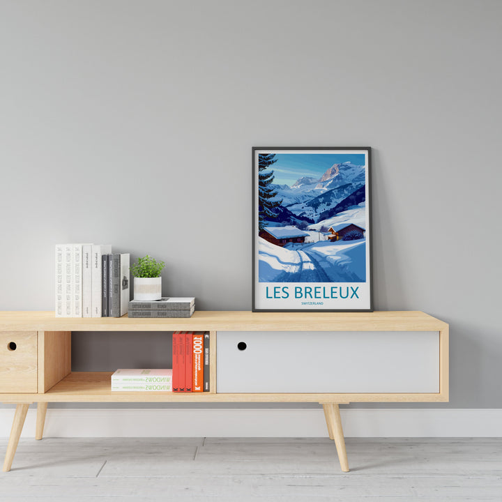 Les Breleux Travel Print Wall Art Les Breleux Wall Hanging Home Décor Les Breleux Gift Art Lovers Switzerland Art Lover Gift Les Breleux