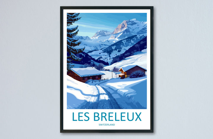 Les Breleux Travel Print Wall Art Les Breleux Wall Hanging Home Décor Les Breleux Gift Art Lovers Switzerland Art Lover Gift Les Breleux