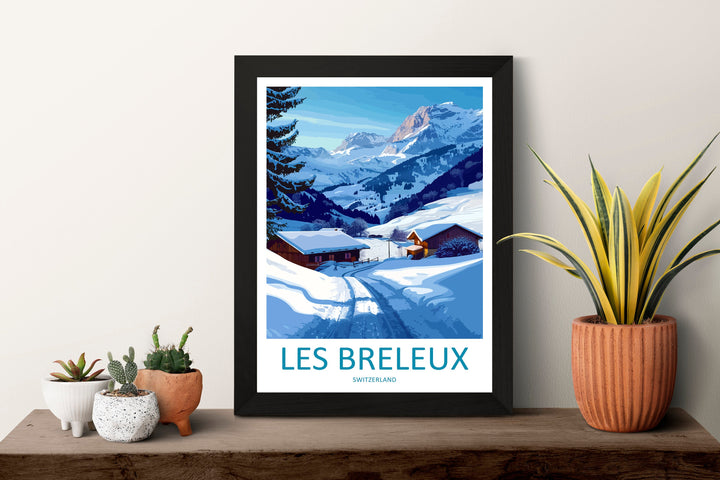 Les Breleux Travel Print Wall Art Les Breleux Wall Hanging Home Décor Les Breleux Gift Art Lovers Switzerland Art Lover Gift Les Breleux