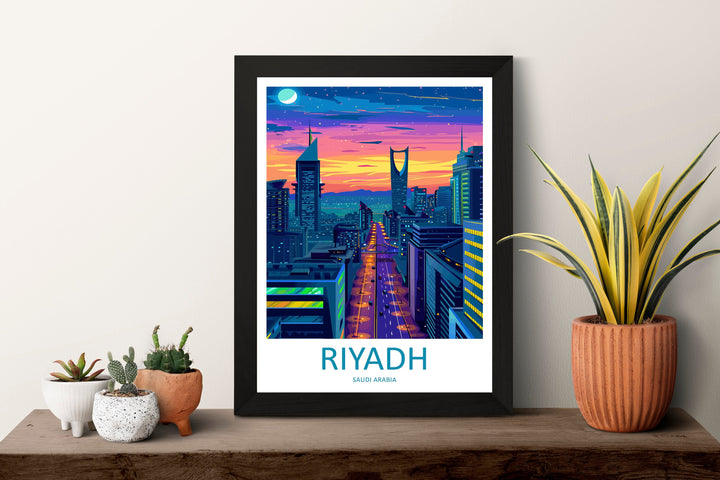 Riyadh Travel Print Wall Art Riyadh Wall Hanging Home Décor Riyadh Gift Art Lovers Saudi Arabia Art Lover Gift Riyadh