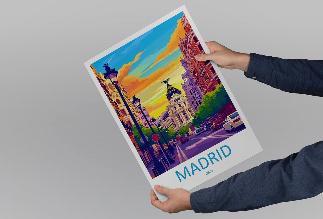 Madrid Travel Print Wall Art Madrid Wall Hanging Home Décor Madrid Gift Art Lovers Spain Art Lover Gift Madrid Wall Décor Madrid Spain Print