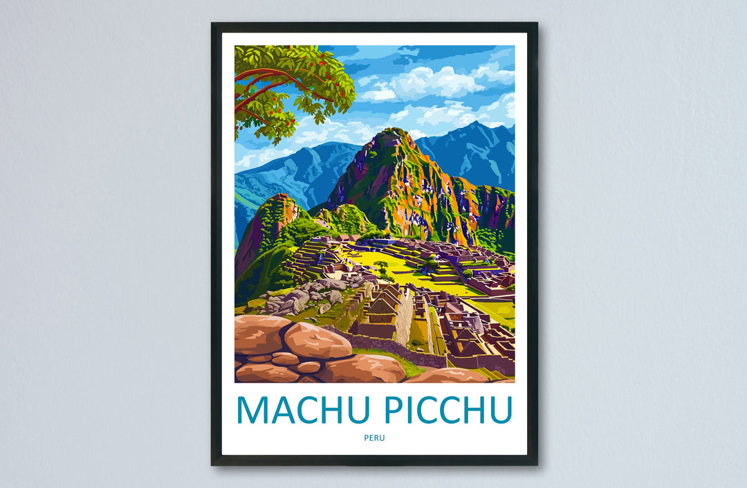 Machu Picchu Travel Print Wall Art Machu Picchu Wall Hanging Home Décor Machu Picchu Gift Art Lovers Peru Art Lover Gift Peru