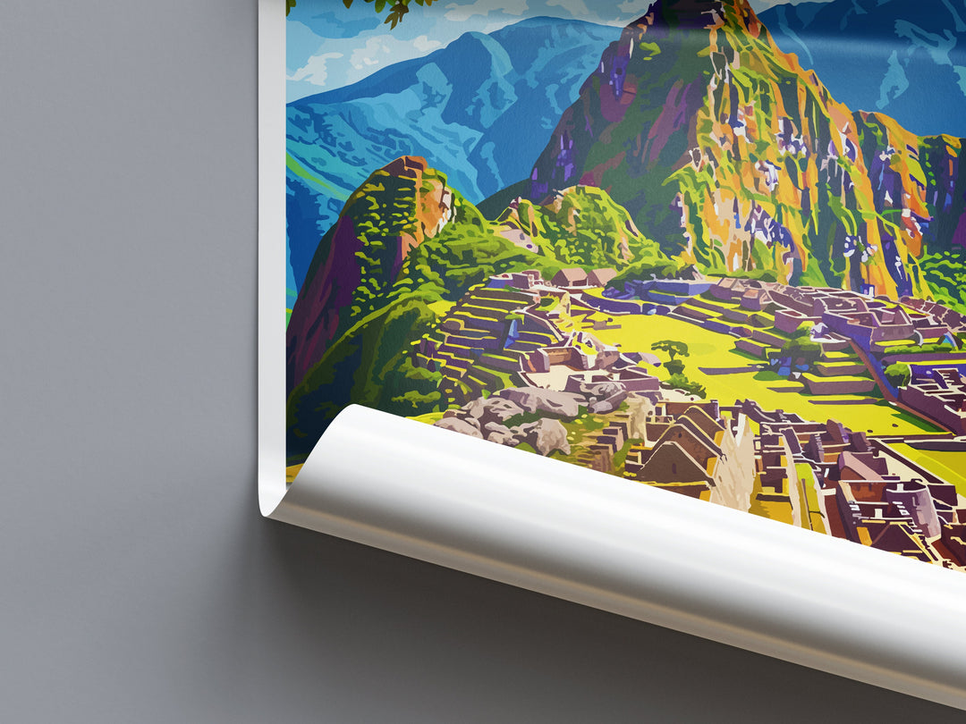 Machu Picchu Travel Print Wall Art Machu Picchu Wall Hanging Home Décor Machu Picchu Gift Art Lovers Peru Art Lover Gift Peru