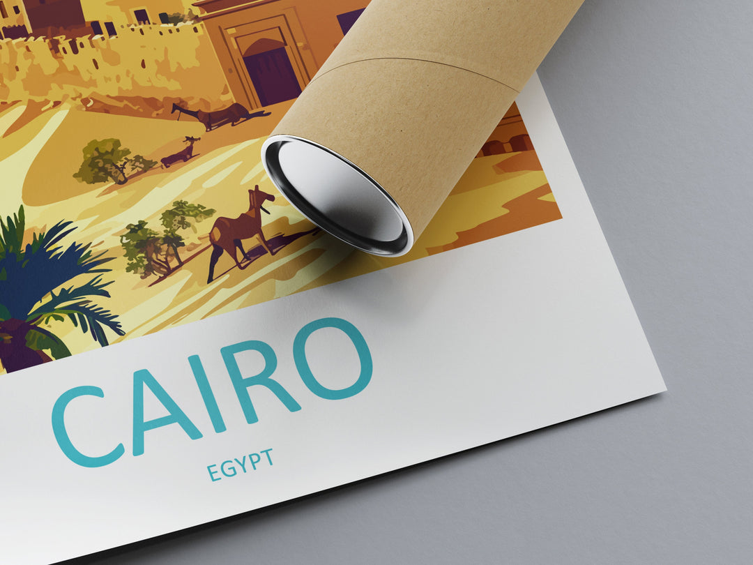 Cairo Travel Print Wall Art Cairo Egypt Wall Hanging Home Decoration Cairo Gift Art Lovers Wall Art Print Cairo Great Pyramids Of Giza