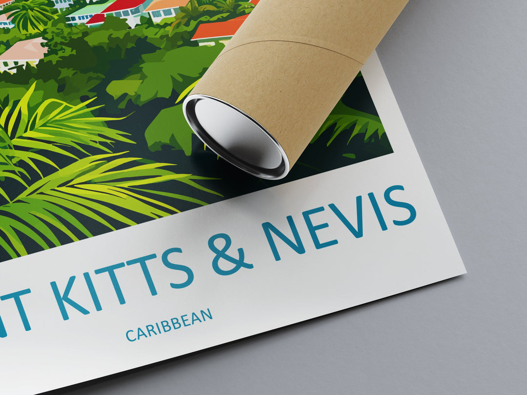 Saint Kitts And Nevis Travel Print Wall Art Saint Kitts And Nevis Wall Hanging Home Décor Saint Kitts And Nevis Gift Art Lovers Caribbean