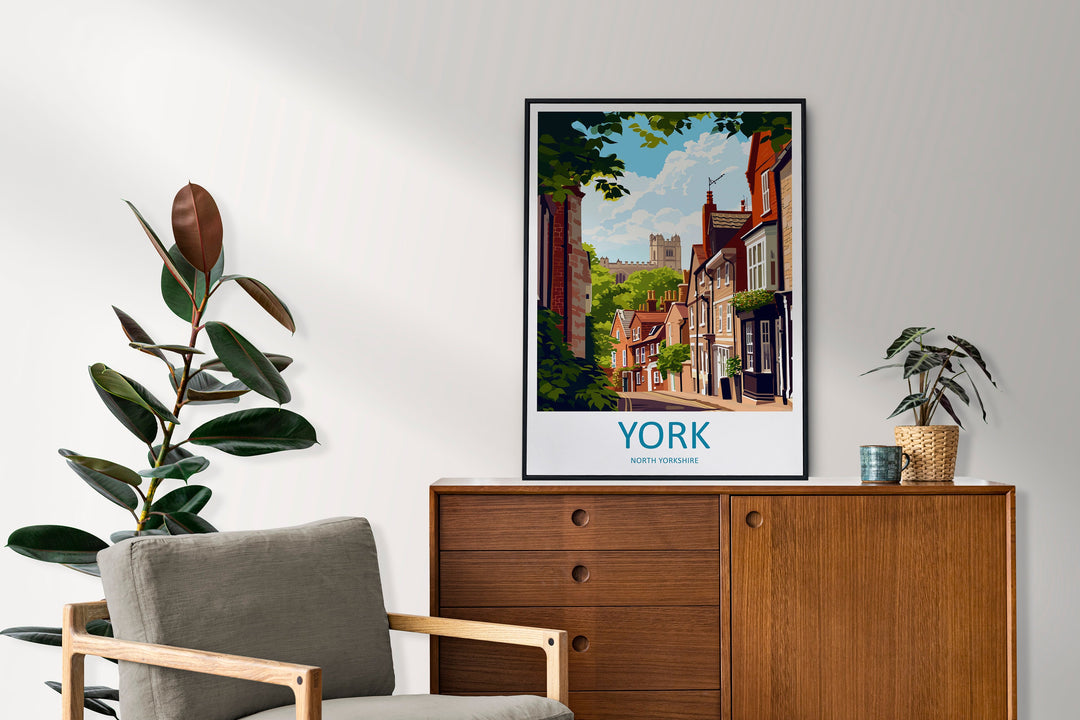 York Travel Print Wall Art York Wall Hanging Home Décor York Gift Art Lovers England Art Lover Gift Print Artwork Yorkshire Art