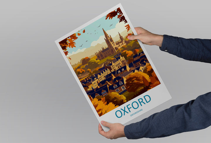 Oxford Travel Print Wall Art Oxford Wall Hanging Home Décor Oxford Gift Art Lovers England Art Lover Gift Poster Oxford Art Oxford Poster