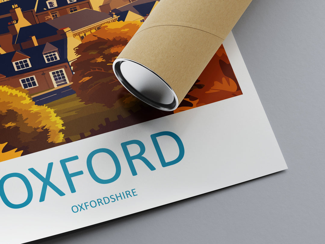 Oxford Travel Print Wall Art Oxford Wall Hanging Home Décor Oxford Gift Art Lovers England Art Lover Gift Poster Oxford Art Oxford Poster