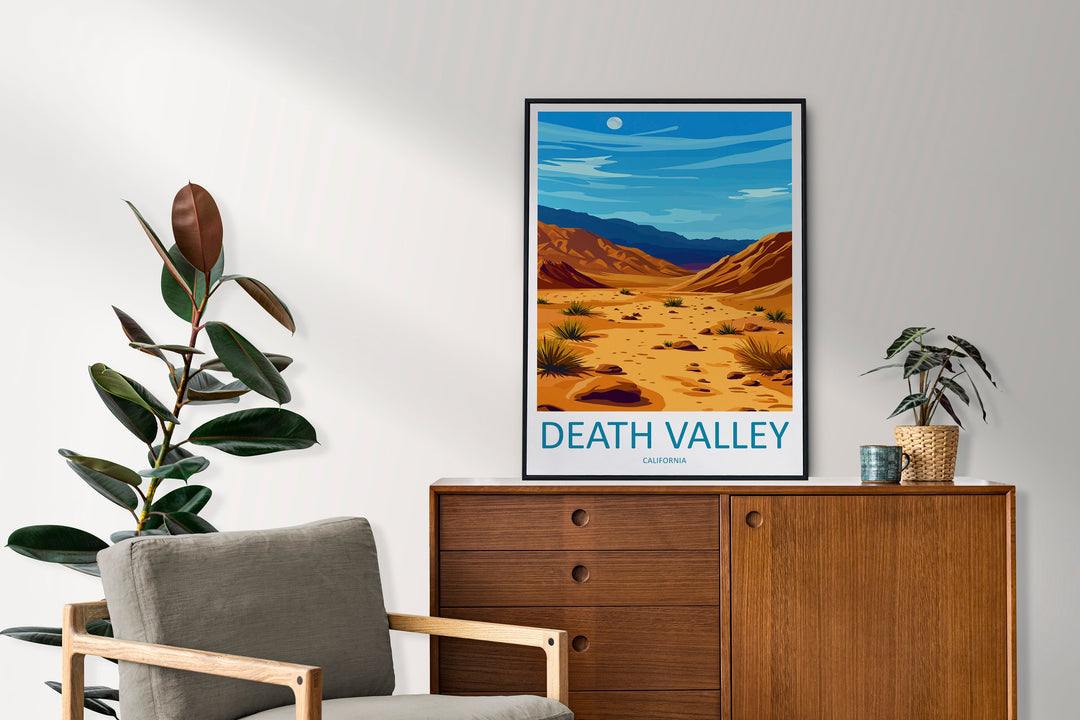 Death Valley National Park Travel Print Wall Art Death Valley Wall Hanging Home Décor Death Valley Gift Art Lovers California Art Lover Gift
