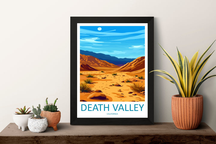 Death Valley National Park Travel Print Wall Art Death Valley Wall Hanging Home Décor Death Valley Gift Art Lovers California Art Lover Gift
