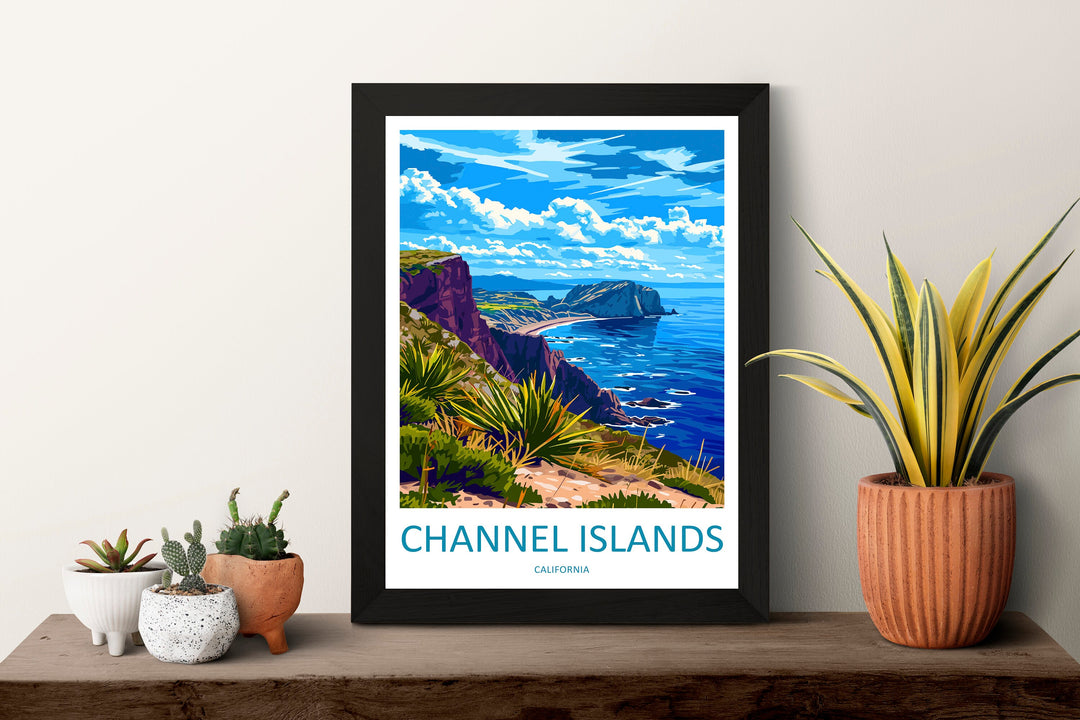 Channel Islands National Park Travel Print Wall Art Channel Islands Wall Hanging Home Décor Channel Islands Gift Art Lovers California Art