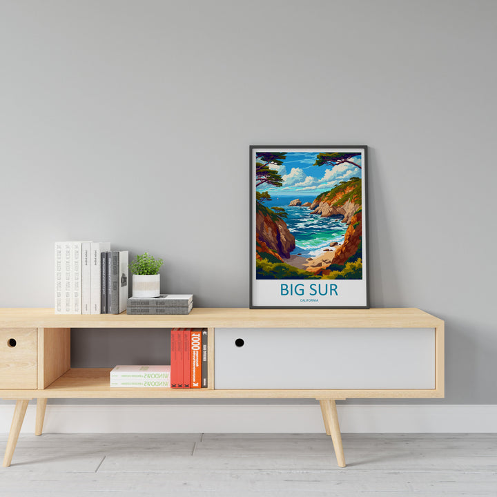 Big Sur National Park Travel Print Wall Art Big Sur Wall Hanging Home Décor Big Sur Gift Art Lovers California Lover Gift Big Sur Poster