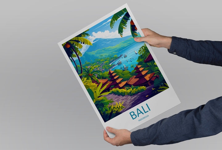 Bali Travel Print Wall Art Bali Wall Hanging Home Décor Bali Gift Art Lovers Indonesia Art Lover Gift Bali Travel Art Poster
