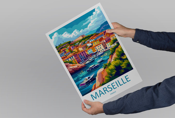 Marseille Print Marseille Home Decor Cityscape Art Print Marseille Wall Art for Travel Enthusiast Gift Wall Hanging Marseille France Poster