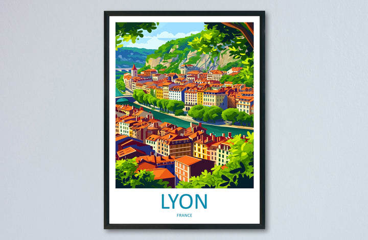 Lyon Print Lyon Wall Art for Travel Enthusiast Gift Wall Hanging Lyon France Home Decor Hanging Lyon Travel Print Wall Poster Lyon Decor Art