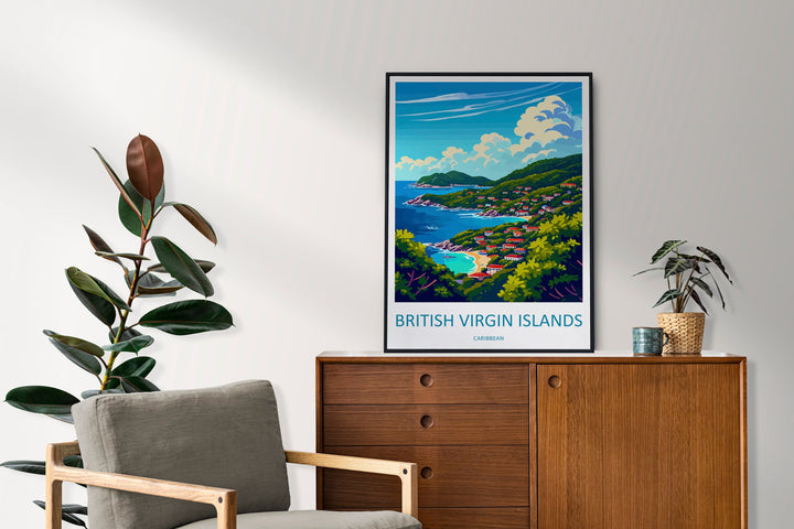 British Virgin Islands Travel Print Wall Art British Virgin Islands Wall Hanging Home Décor British Virgin Islands Gift Art Lovers Wall Art