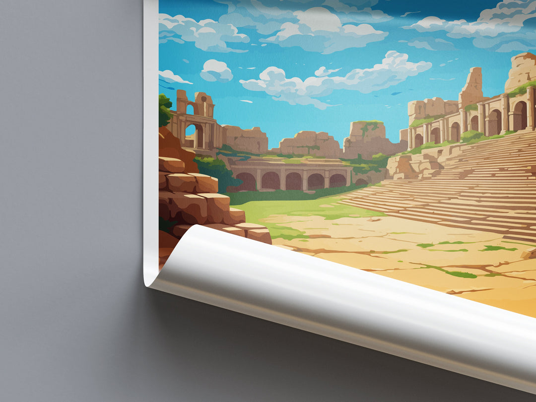 Roman Theatre Travel Print Wall Art Roman Theatre Wall Hanging Home Décor Roman Theatre Gift Art Lovers Spain Art Lover Gift Roman Theatre