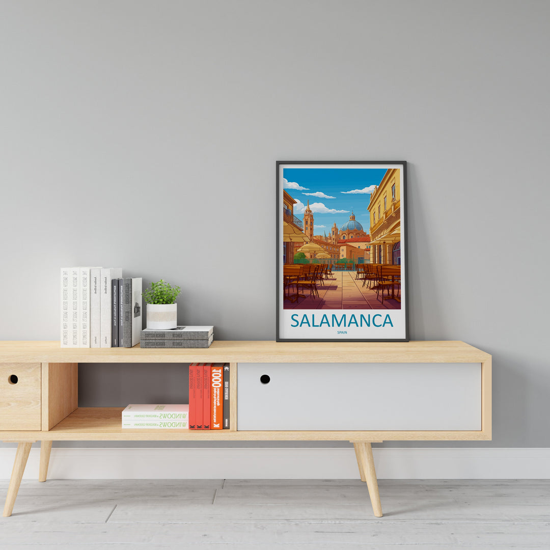 Salamanca Travel Print Wall Art Salamanca Wall Hanging Home Décor Salamanca Gift Art Lovers Spain Art Lover Gift Salamanca Print Spain Art