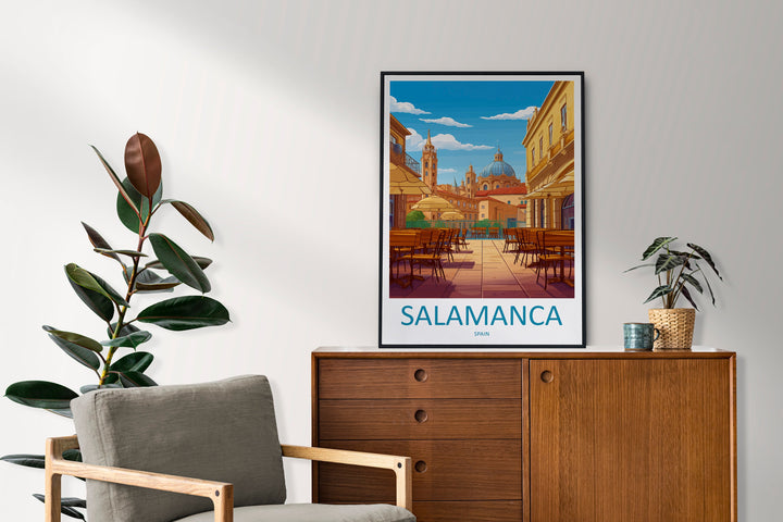 Salamanca Travel Print Wall Art Salamanca Wall Hanging Home Décor Salamanca Gift Art Lovers Spain Art Lover Gift Salamanca Print Spain Art