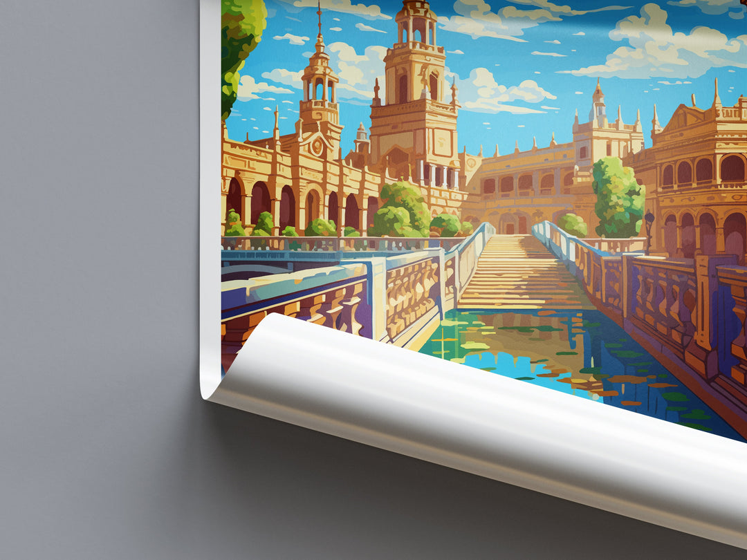 Seville Travel Print Wall Art Seville Wall Hanging Home Décor Seville Gift Art Lovers Spain Art Lover Gift Seville Print Spain Wall Art Deco