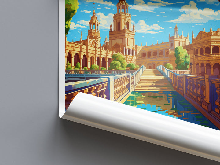 Seville Travel Print Wall Art Seville Wall Hanging Home Décor Seville Gift Art Lovers Spain Art Lover Gift Seville Print Spain Wall Art Deco