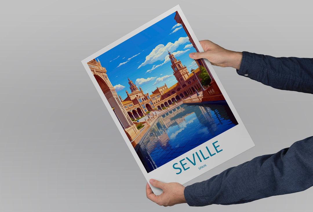 Seville Travel Print Wall Art Seville Wall Hanging Home Décor Seville Gift Art Lovers Spain Art Lover Gift Seville Print Spain Wall Art Deco