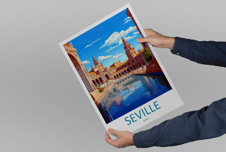 Seville Travel Print Wall Art Seville Wall Hanging Home Décor Seville Gift Art Lovers Spain Art Lover Gift Seville Print Spain Wall Art Deco