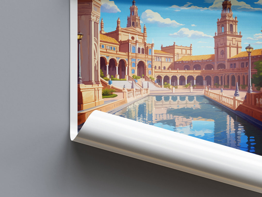 Seville Travel Print Wall Art Seville Wall Hanging Home Décor Seville Gift Art Lovers Spain Art Lover Gift Seville Print Spain Wall Art Deco