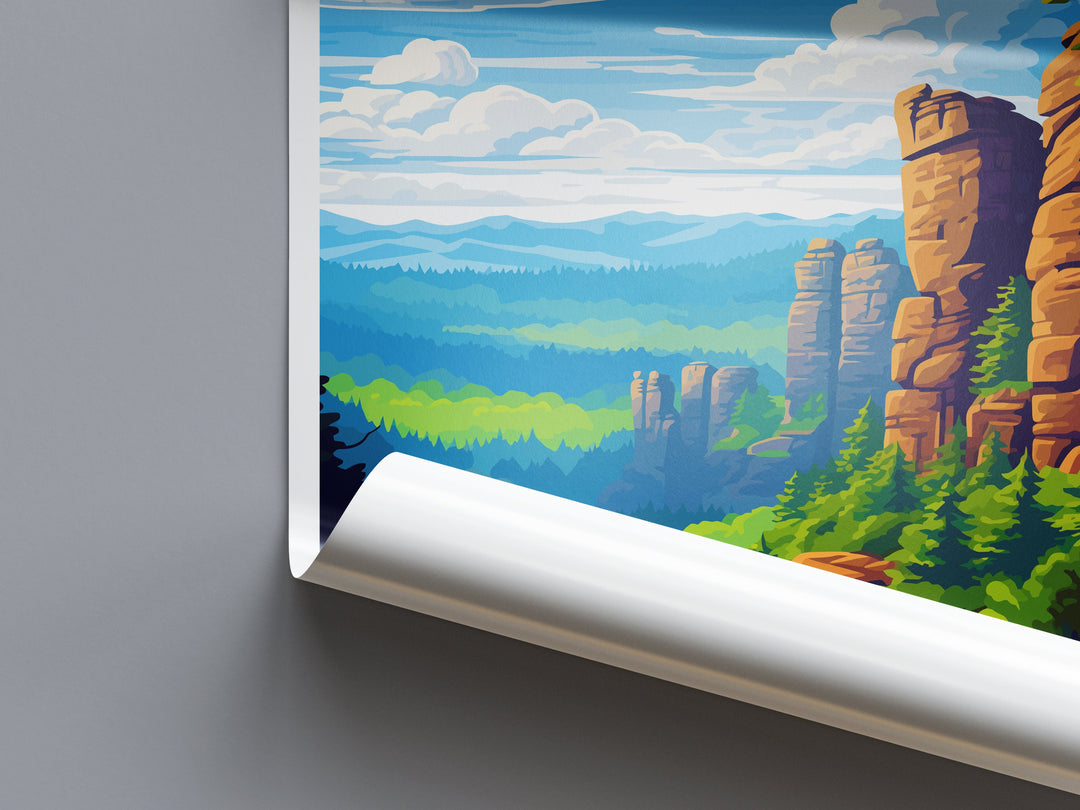 Saxon Switzerland Travel Print Saxon Switzerland Home Décor Germany Art Print Germany Saxon Switzerland Wall Print Gift For Germany Fans