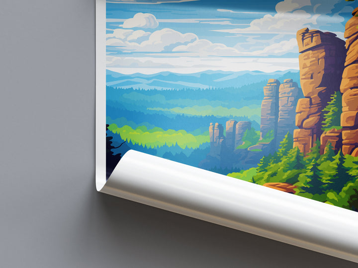 Saxon Switzerland Travel Print Saxon Switzerland Home Décor Germany Art Print Germany Saxon Switzerland Wall Print Gift For Germany Fans