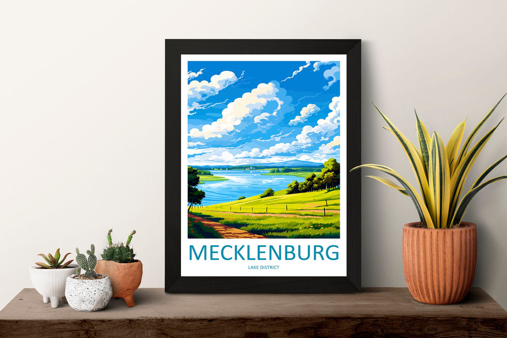 Mecklenburg Travel Print Mecklenburg Home Décor Germany Art Print Germany Mecklenburg Wall Print Gift for Germany Travel Poster Lovers