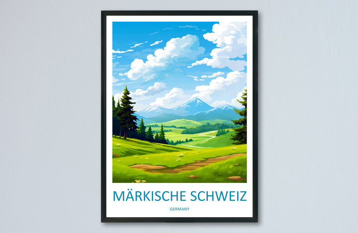 Märkische Schweiz Travel Print Märkische Schweiz Home Décor Germany Art Print Germany Märkische Schweiz Wall Print Gift for Germany Posters