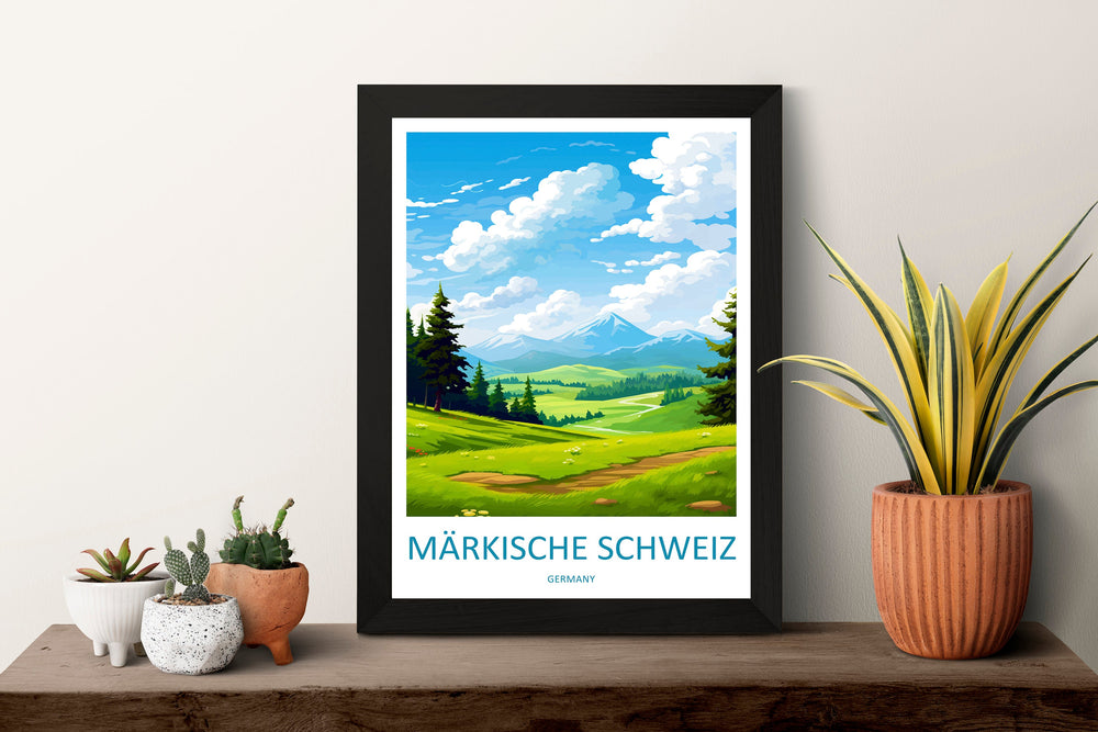 Märkische Schweiz Travel Print Märkische Schweiz Home Décor Germany Art Print Germany Märkische Schweiz Wall Print Gift for Germany Posters