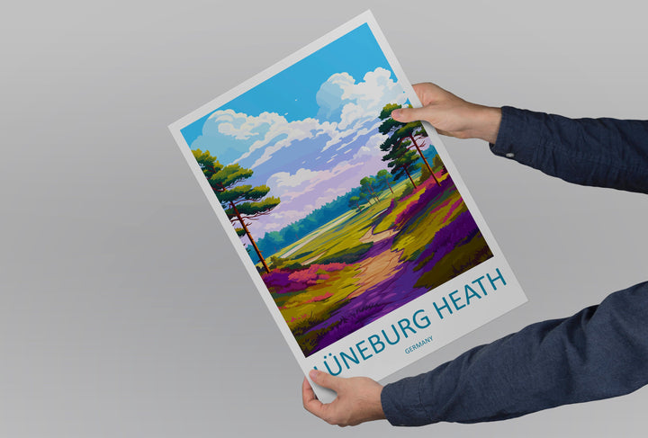 Lüneburg Heath Travel Print Lüneburg Heath Home Décor Germany Art Print Germany Lüneburg Heath Wall Print Gift for Germany Travel Posters