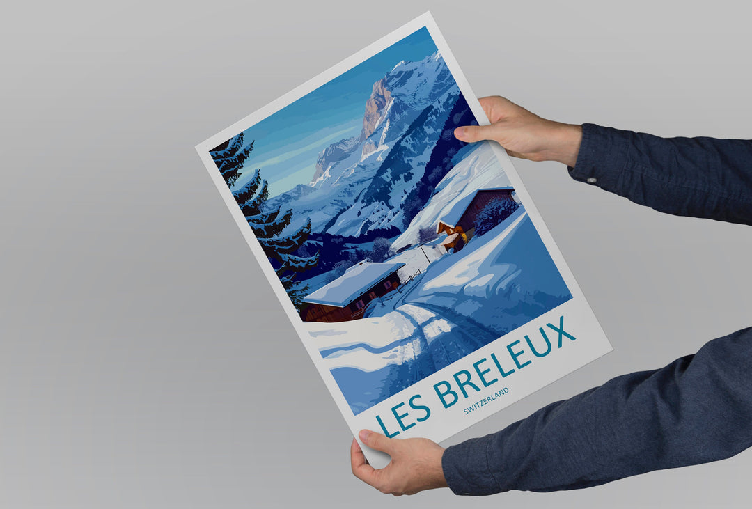 Les Breleux Travel Print Wall Art Les Breleux Wall Hanging Home Décor Les Breleux Gift Art Lovers Switzerland Art Lover Gift Les Breleux