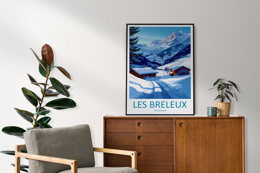 Les Breleux Travel Print Wall Art Les Breleux Wall Hanging Home Décor Les Breleux Gift Art Lovers Switzerland Art Lover Gift Les Breleux