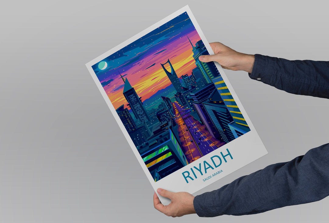 Riyadh Travel Print Wall Art Riyadh Wall Hanging Home Décor Riyadh Gift Art Lovers Saudi Arabia Art Lover Gift Riyadh