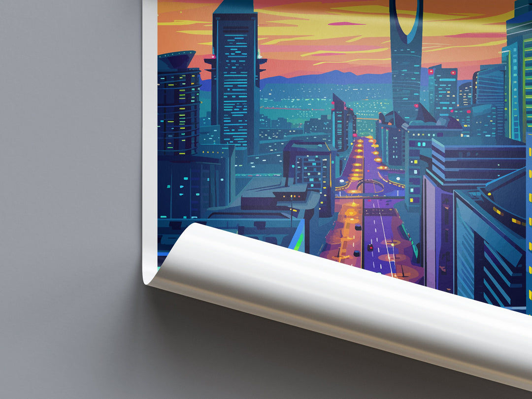 Riyadh Travel Print Wall Art Riyadh Wall Hanging Home Décor Riyadh Gift Art Lovers Saudi Arabia Art Lover Gift Riyadh