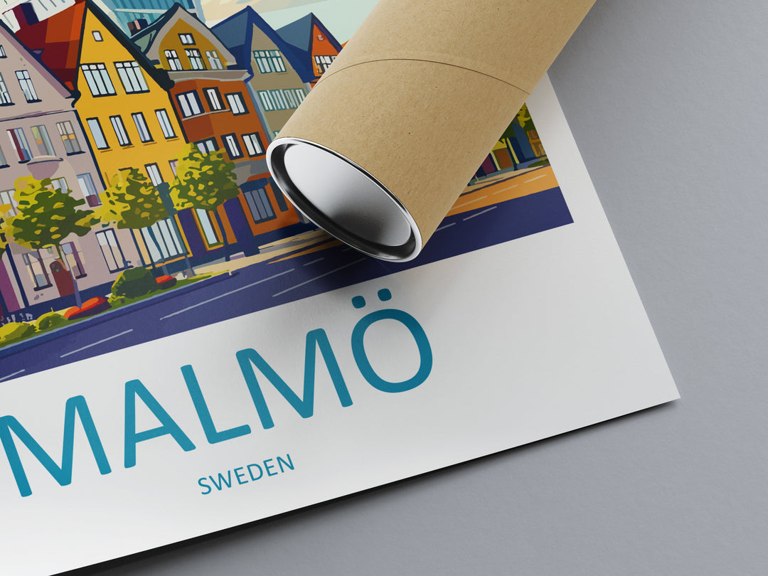 Malmo Print Malmo Home Décor Sweden Art Print Malmo Wall Print For Sweden Gift Wall Hanging Malmo Home Decor Artwork Malmo City Poster Art