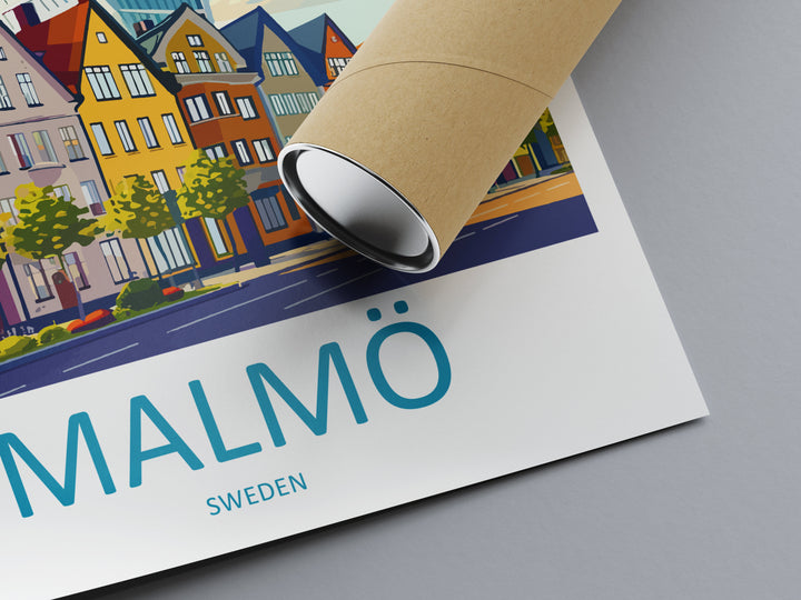 Malmo Print Malmo Home Décor Sweden Art Print Malmo Wall Print For Sweden Gift Wall Hanging Malmo Home Decor Artwork Malmo City Poster Art