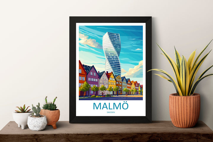Malmo Print Malmo Home Décor Sweden Art Print Malmo Wall Print For Sweden Gift Wall Hanging Malmo Home Decor Artwork Malmo City Poster Art